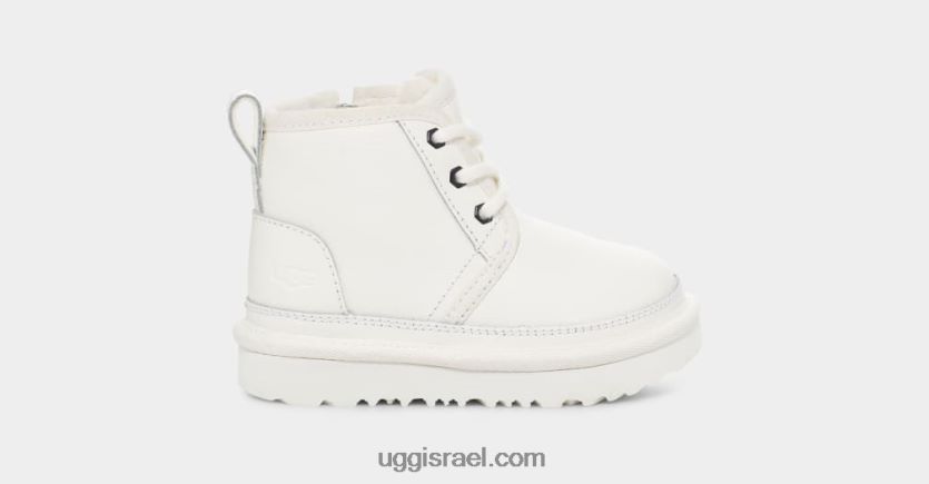 עור neumel ii פעוטות UGG VLDPRV311 עור לבן/לבן