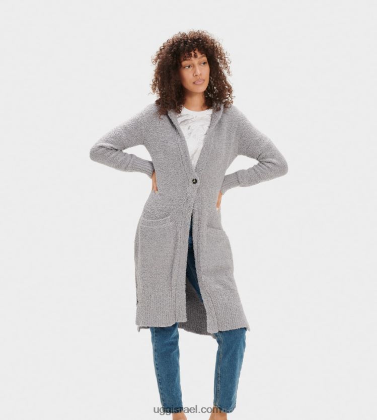 קרדיגן סרוג ג'ודית נשים UGG VLDPRV1044 אפור