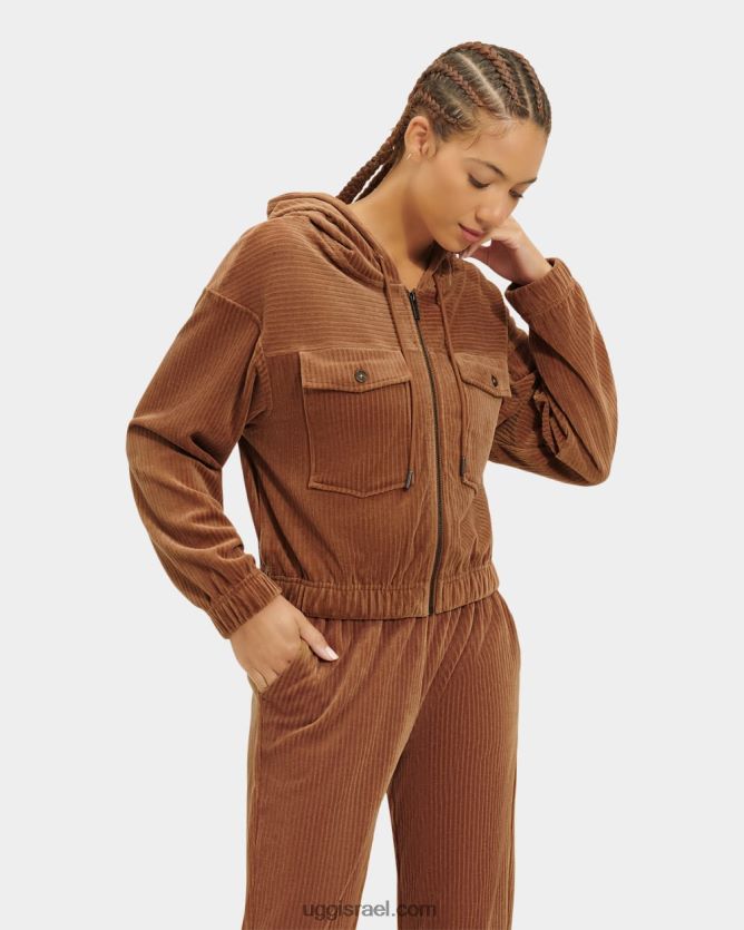 ז'קט בומבר ג'וליסה נשים UGG VLDPRV1110 קליפת ארז