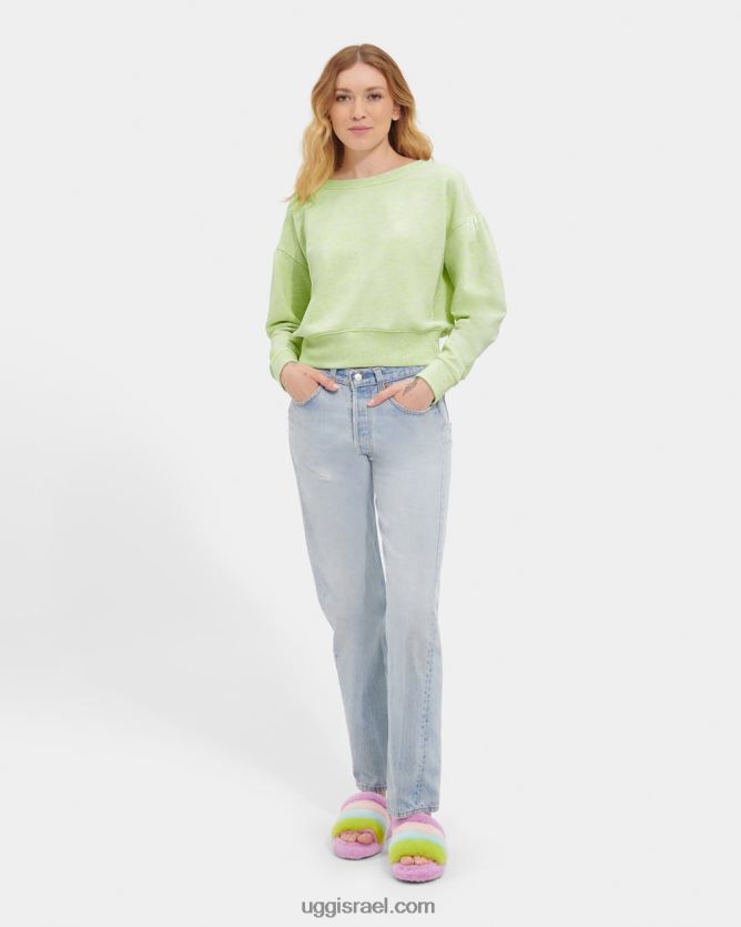 תערובת צווארון טנלי נשים UGG VLDPRV1136 מלאנג' ניאון ירוק