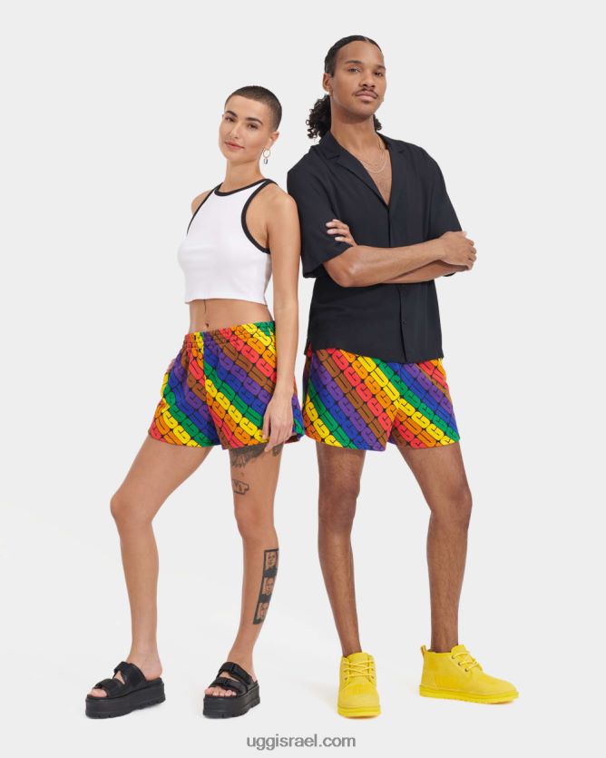 נוני קצר גאווה כל המגדר UGG VLDPRV121 לוגו קשת