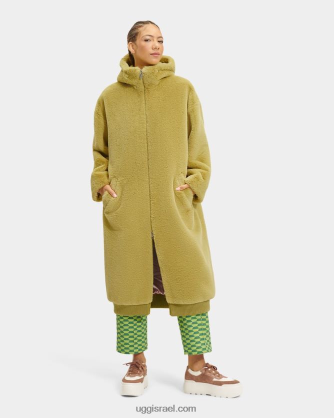 מעיל פרווה מלאכותית בגודל קוקו נשים UGG VLDPRV1273 הנאה