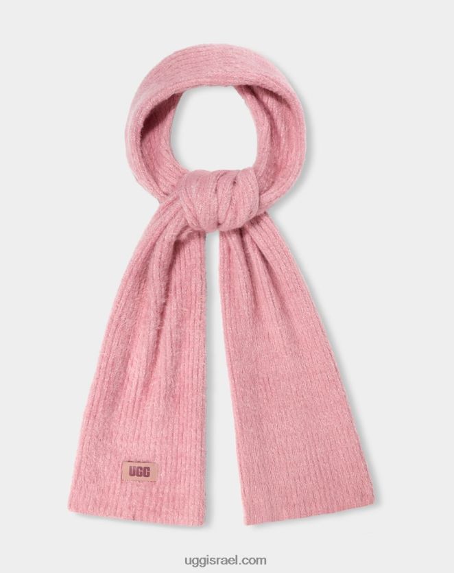 צעיף סריג קטיפה קלוע נשים UGG VLDPRV1276 חימר ורוד מולטי