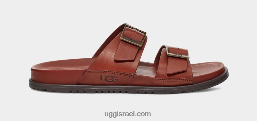 מגלשת אבזם וינסקוט גברים UGG VLDPRV1403 עור קוניאק