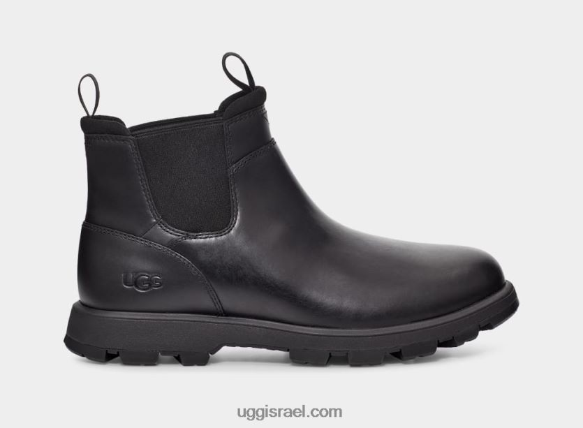 הילמונט צ'לסי גברים UGG VLDPRV1505 עור שחור