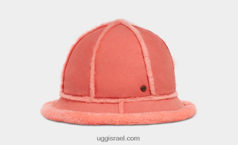 כובע דלי מעור כבש נשים UGG VLDPRV154 כוכב ים ורוד