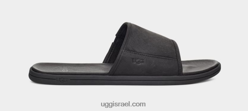 מגלשה על חוף הים גברים UGG VLDPRV1545 עור שחור