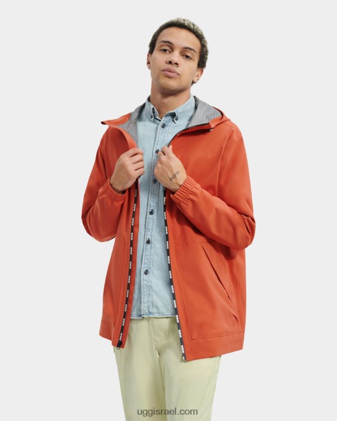 מעיל גשם של ברנון גברים UGG VLDPRV1794 אדוב אדום