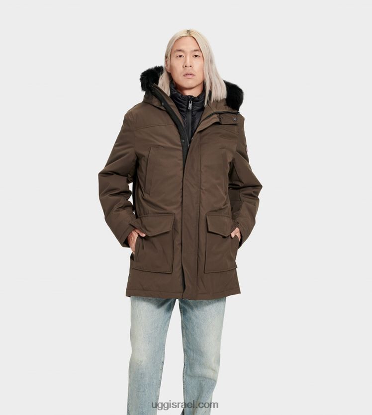 באט פארקה גברים UGG VLDPRV1907 זית כהה