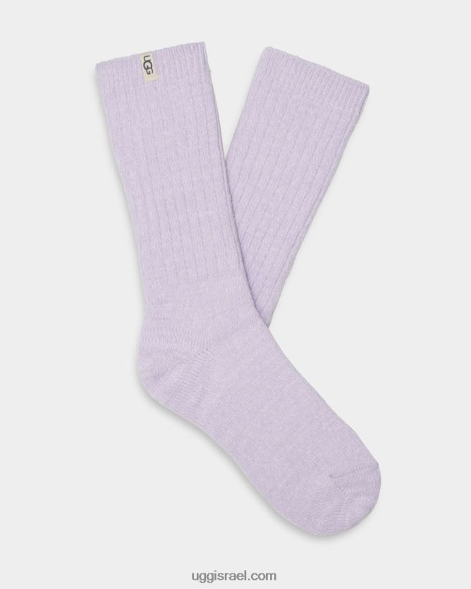 גרב צוות סריג צלעות נשים UGG VLDPRV2103 עלה כותרת של סחלב