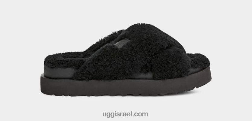מגלשת פוז סוכר צולבת נשים UGG VLDPRV476 שָׁחוֹר