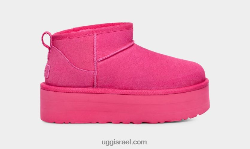 פלטפורמת אולטרה מיני קלאסית כל המגדר UGG VLDPRV632 ורוד טפי