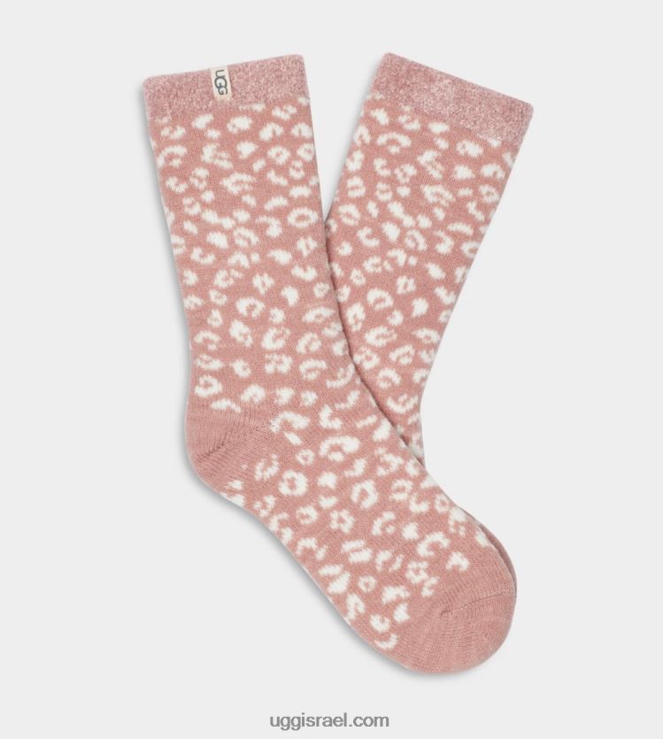 גרב מרופדת צמר ג'וזפין נשים UGG VLDPRV644 נמר צוק