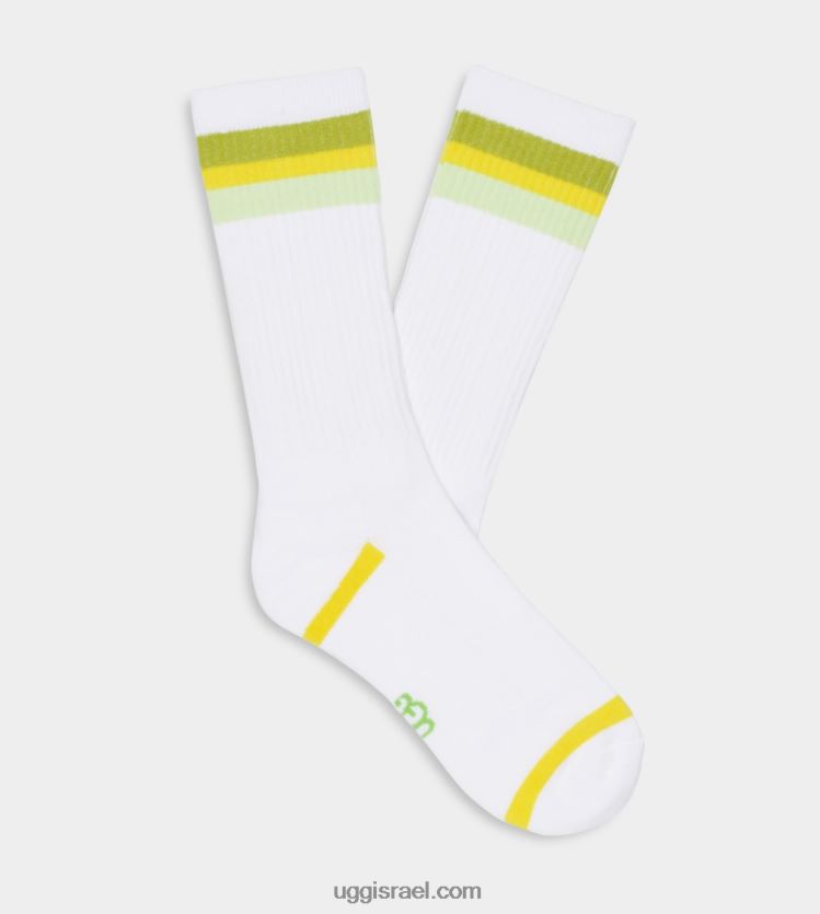 גרב צוות של קליר שלושה פסים נשים UGG VLDPRV655 edamame multi