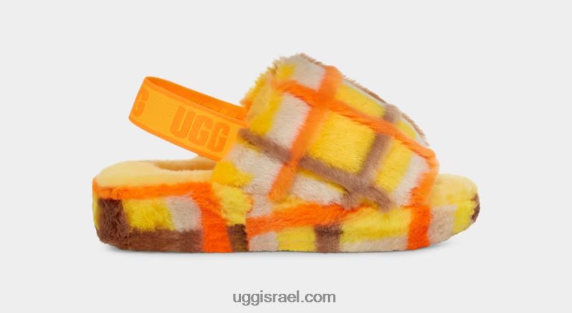 פלאף כן פאנק משובץ שקף נשים UGG VLDPRV66 כַּנָרִית