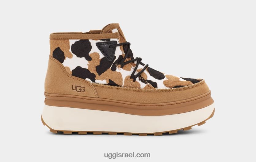 הדפס פרה של נעלי מרין נשים UGG VLDPRV78 עַרמוֹן