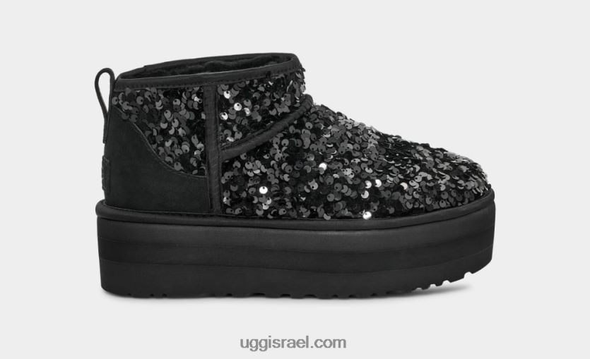 פאייטים שמנמנים במיוחד נשים UGG VLDPRV782 שָׁחוֹר