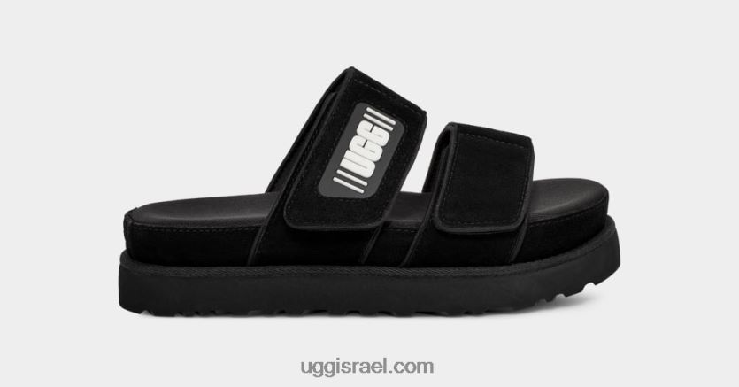 מגלשה גדולה יותר נשים UGG VLDPRV824 זמש שחור
