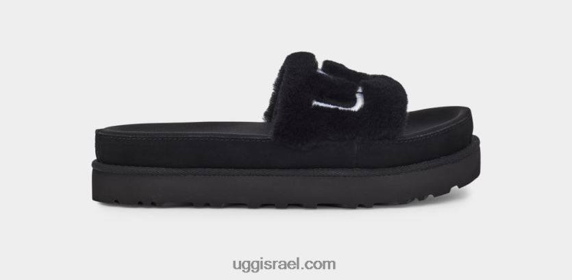 מגלשת פרווה לאטון נשים UGG VLDPRV829 שָׁחוֹר