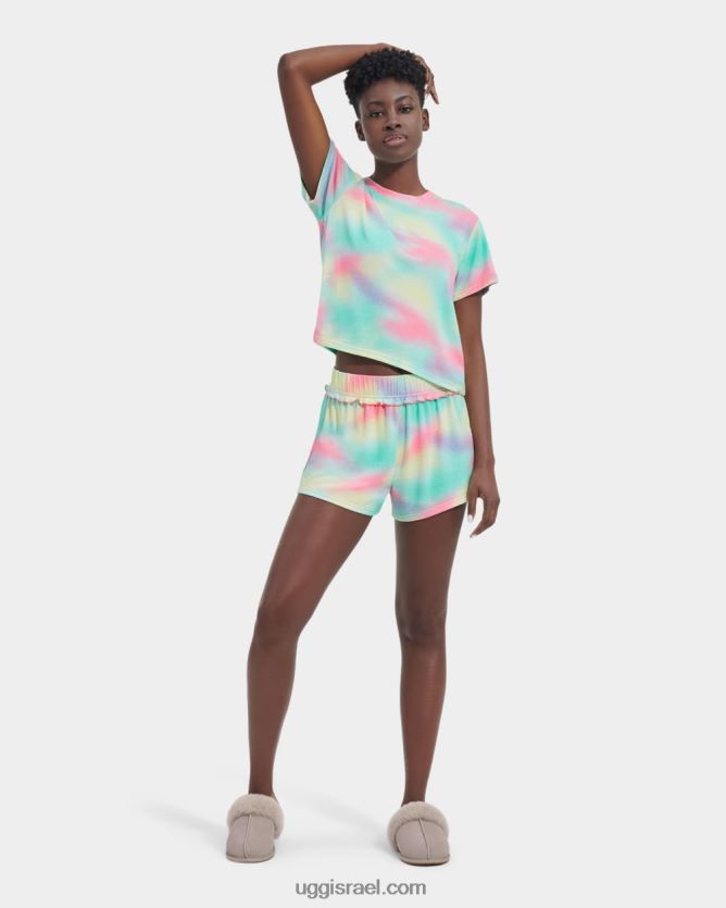 סט אניה נשים UGG VLDPRV864 תערובת קשת בענן