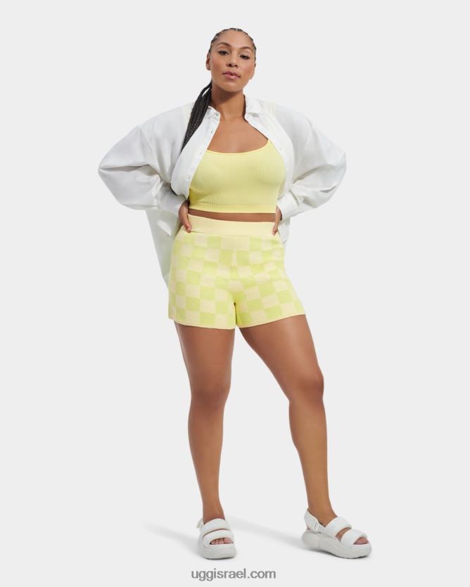 מליאה קצר נשים UGG VLDPRV958 חלת דבש/ירוק תוסס