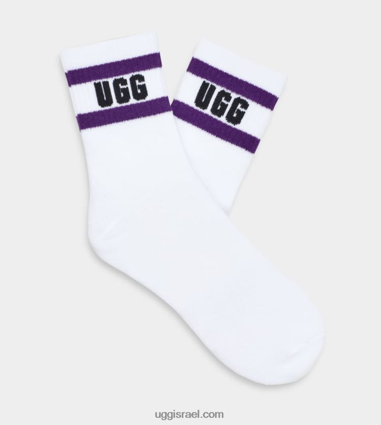 גרב רבע לוגו dierson נשים UGG VLDPRV32 קונכייה לבנה/מולים