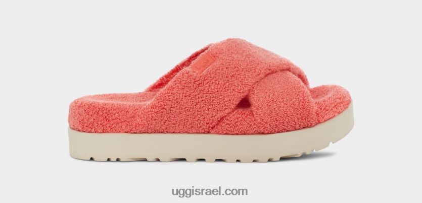 מגלשה צולבת של fuzz sugar terry נשים UGG VLDPRV821 אושר אפרסק