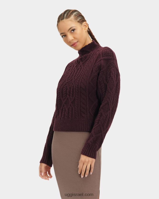 סוודר סרוג כבל janae נשים UGG VLDPRV95 תאנה