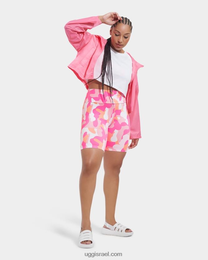 rilynn biker camo קצר נשים UGG VLDPRV2052 קמופופ ורוד טפי