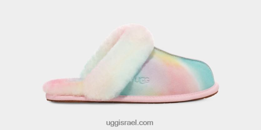 scuffette ii צבעי מים נשים UGG VLDPRV351 תערובת קשת בענן