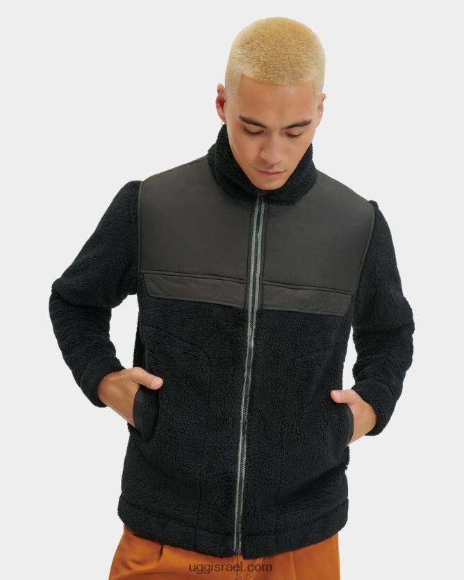 מעיל שרפה חסום של set גברים UGG VLDPRV1862 זֶפֶת