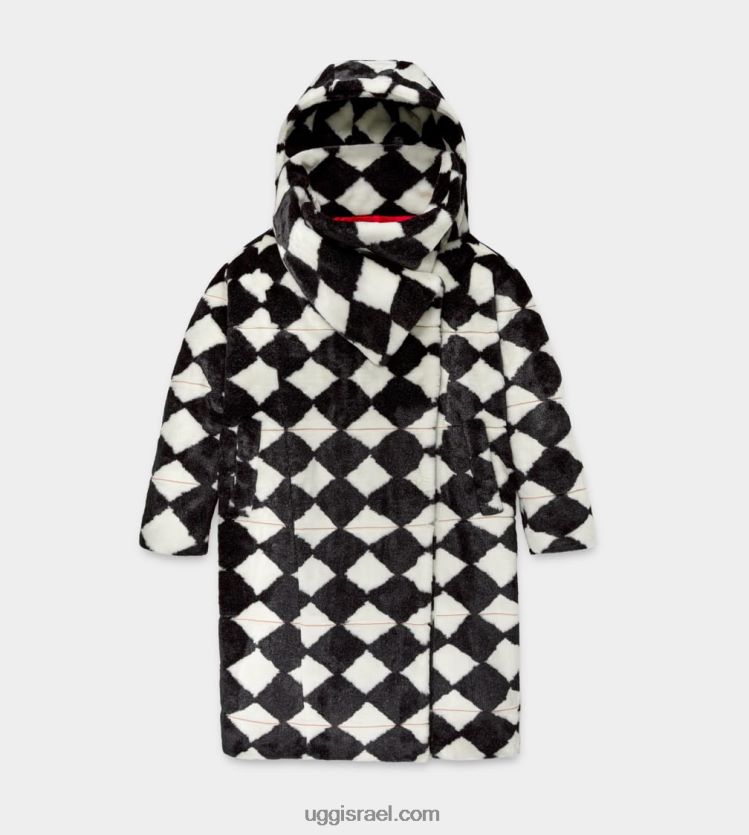 x tschabalala יהלום עצמי ז'קט נשים UGG VLDPRV2069 לבן שחור