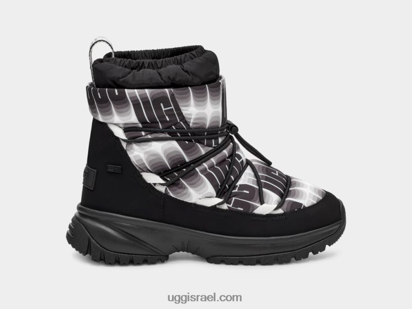 אורך גל yose puffer אמצע נשים UGG VLDPRV17 לבן שחור