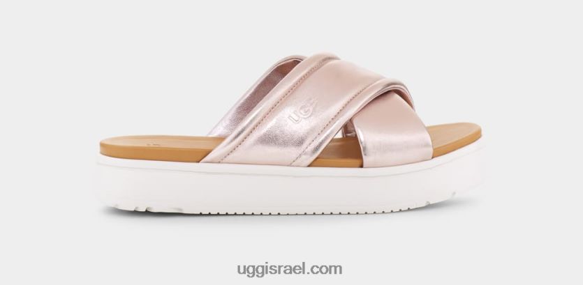 zayne crossband מתכתי נשים UGG VLDPRV44 ורד זהב מתכתי